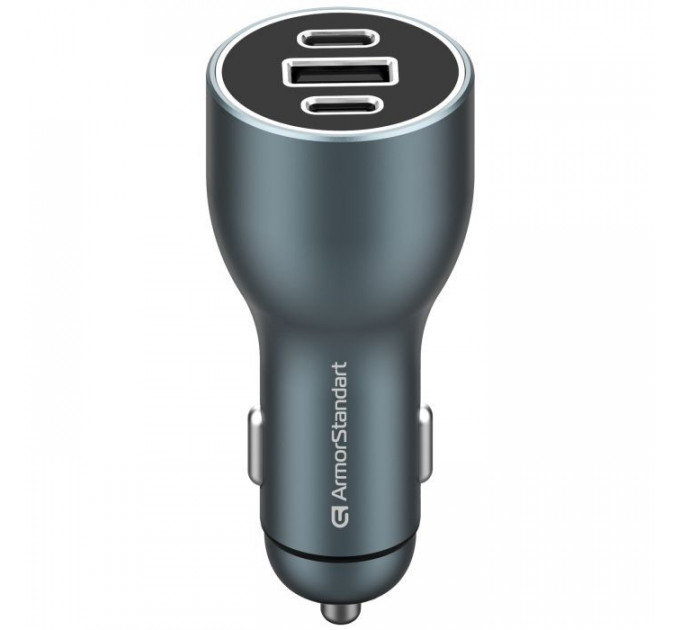 Зарядний пристрій Armorstandart Resolute Power ASPP-21 120W 2xUSB-C, 1xUSB-A (ARM70026)