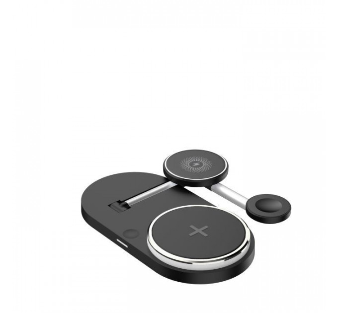 Зарядний пристрій Armorstandart Wireless Charging H102 3 in 1 Magnetic Black (ARM78103)