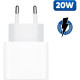 Зарядний пристрій Armorstandart AMHJ83 20W USB-C White + cable USB-C to USB-C (ARM77725)