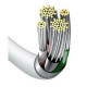 Дата кабель USB 2.0 AM to Lightning 2.0m Superior Fast Charging 2.4A white Baseus (CALYS-C02)