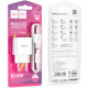 Зарядний пристрій HOCO C106A Leisure USB + cable USB to USB-C 10.5W White (6931474783912)