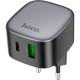 Зарядний пристрій HOCO CS32A Rise 1xUSB-C PD20W + 1xUSB QC3.0 Black (6942007617451)
