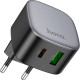 Зарядний пристрій HOCO CS32A Rise 1xUSB-C PD20W + 1xUSB QC3.0 Black (6942007617451)
