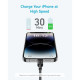 Дата кабеля USB-C to Lightning 1.8m nylon 322 black Anker (A81B6G11)