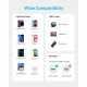 Дата кабеля USB-C to Lightning 1.8m nylon 322 black Anker (A81B6G11)