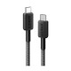 Дата кабель USB-C to USB-C 1.8m nylon 322 black Anker (A81F6G11)