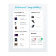 Дата кабель USB-C to USB-C 1.8m nylon 322 black Anker (A81F6G11)