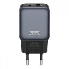 Зарядний пристрій XO L154 USB-C PD20W + USB-A QC3.0 Black (L154.black)