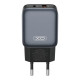 Зарядний пристрій XO L154 USB-C PD20W + USB-A QC3.0 Black (L154.black)
