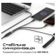 Дата кабель USB-C to 2xUSB-C 100W + Apple Watch 5W 1.4m FUSION-CCW black Promate (fusion-ccw.black)