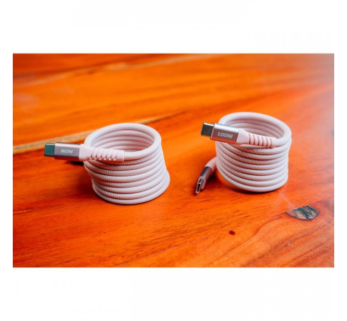 Дата кабель USB-C to USB-C 1.2m Magnetic 60W pink Verbatim (31853)