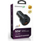 Зарядний пристрій Grand-X CH-39B 50W 1xUSB + 2xUSB-C PD + QC3.0 AFC FCP SCP VOOC Black (CH-39B)
