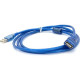 Дата кабель USB 2.0 AM\/AF 1.5m ferrite transparent blue Voltronic (YT-AM\/AF-1.5TBL)