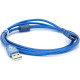 Дата кабель USB 2.0 AM\/AF 1.5m ferrite transparent blue Voltronic (YT-AM\/AF-1.5TBL)