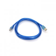 Дата кабель USB 2.0 AM\/AM 1.8m blue Ritar (YT-AM\/AM-1.8TBL)
