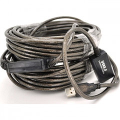 Дата кабель USB 2.0 AM\/AF 20.0m active transparent Voltronic (YT-AECWC AM\/AF-20.0m)
