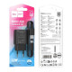 Зарядний пристрій HOCO C134A USB + cable USB to USB-C 2.4A black (6942007621359)