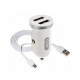 Зарядний пристрій XO 2xUSB 2.1A + cable USB to Micro 5P white (TZ08-M-WH)