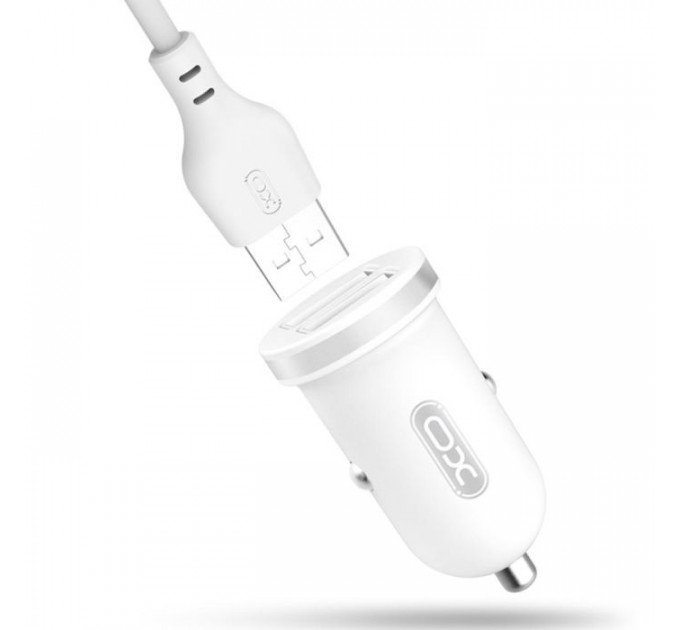 Зарядний пристрій XO 2xUSB 2.1A + cable USB to Micro 5P white (TZ08-M-WH)