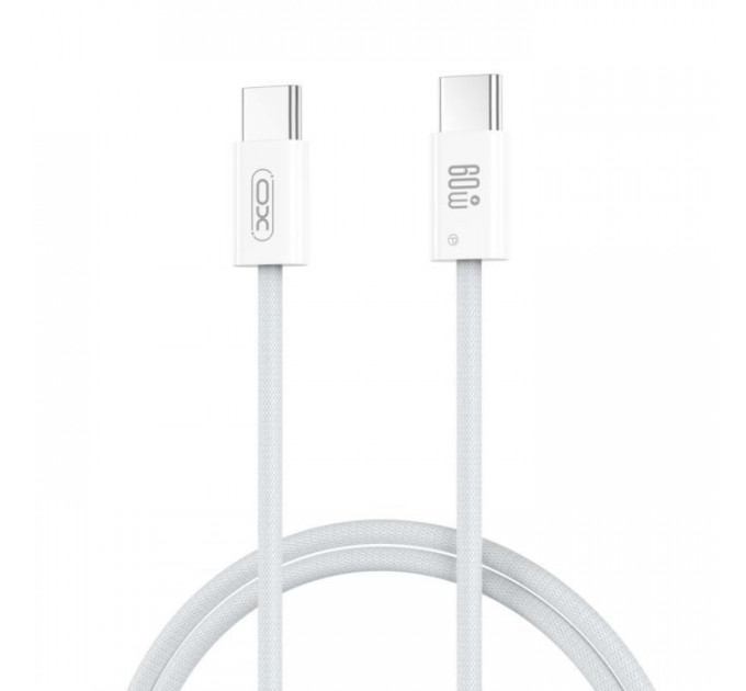 Дата кабель USB-C to USB-C 1.0m 60W white XO (CB-Q73CC)