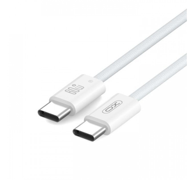 Дата кабель USB-C to USB-C 1.0m 60W white XO (CB-Q73CC)