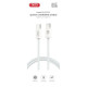 Дата кабель USB-C to USB-C 1.0m 60W white XO (CB-Q73CC)