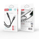 Дата кабеля USB 2.0 AM to Lightning 1.0m 2.4A LED black XO (NB162-L-1-BK)