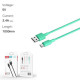 Дата кабель USB 2.0 AM to Micro 5P 1.0m 2.4A green XO (NB156-M-GR)