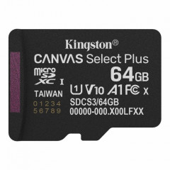 Карта пам/'яті Kingston 64GB microSDXC class 10 UHS-I V10 A1 Canvas Select Plus (SDCS3\/64GBSP)