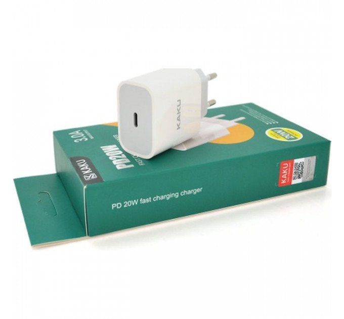 Зарядний пристрій KAKUSIGA USB-C PD20W white (KSC-500 HELI)
