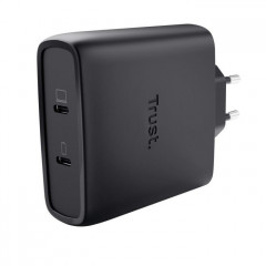 Зарядний пристрій Trust 2xUSB-C 100W GaN PD\/PPS black (25527_TRUST)