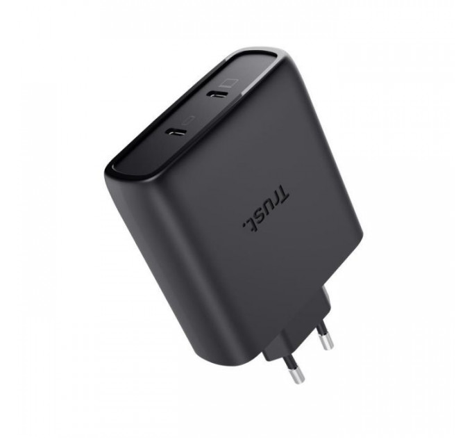 Зарядний пристрій Trust 2xUSB-C 100W GaN PD\/PPS black (25527_TRUST)