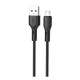 Дата кабель USB 2.0 AM to Micro 5P 1.0m black XO (NB230_M_Black)