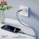 Дата кабель USB 2.0 AM to USB-C + USB 2.0 AM to Lightning 1.0m 60W gray XO (NB275_4-in-1_Gray)