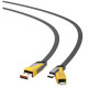 Дата кабеля USB 2.0 AM to USB-C + USB 2.0 AM to Lightning 1.0m 60W black XO (NB283_4-in-1_Black)
