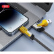 Дата кабеля USB 2.0 AM to USB-C + USB 2.0 AM to Lightning 1.0m 60W black XO (NB283_4-in-1_Black)