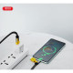 Дата кабеля USB 2.0 AM to USB-C + USB 2.0 AM to Lightning 1.0m 60W black XO (NB283_4-in-1_Black)