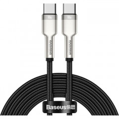 Дата кабель USB-C to USB-C 2.0m 100W metal black Baseus (CATJK-D01)