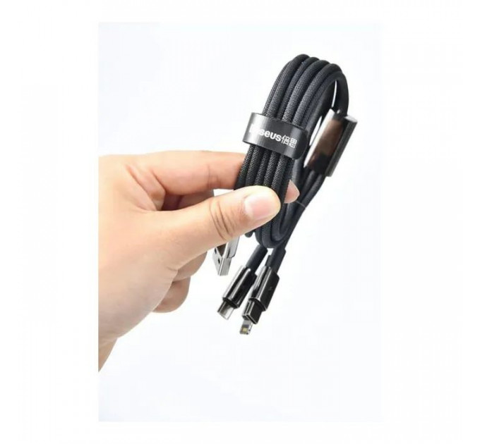 Дата кабеля USB 2.0 AM to USB-C 1.0m 100W black Baseus (CAWJ000001)