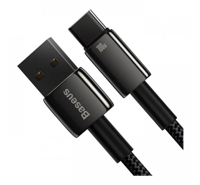 Дата кабеля USB 2.0 AM to USB-C 1.0m 100W black Baseus (CAWJ000001)