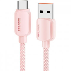 Дата кабель USB 2.0 AM to USB-C 1.0m 100W pink Essager (EXC7A-WL04-P)