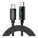 Дата кабель USB-C to USB-C 1.0m 100W LED black Essager (EXCTT1-XY01-P)