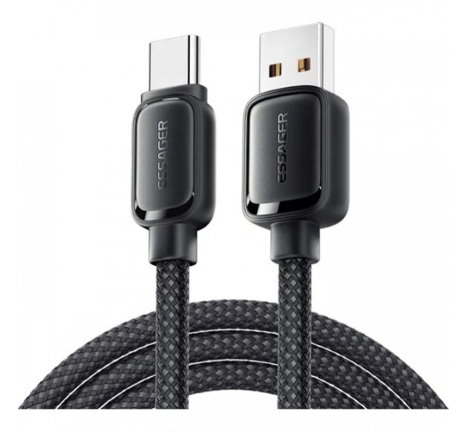 Дата кабель USB 2.0 AM to USB-C 1.0m 7A black Essager (EXCT-TD01-P)