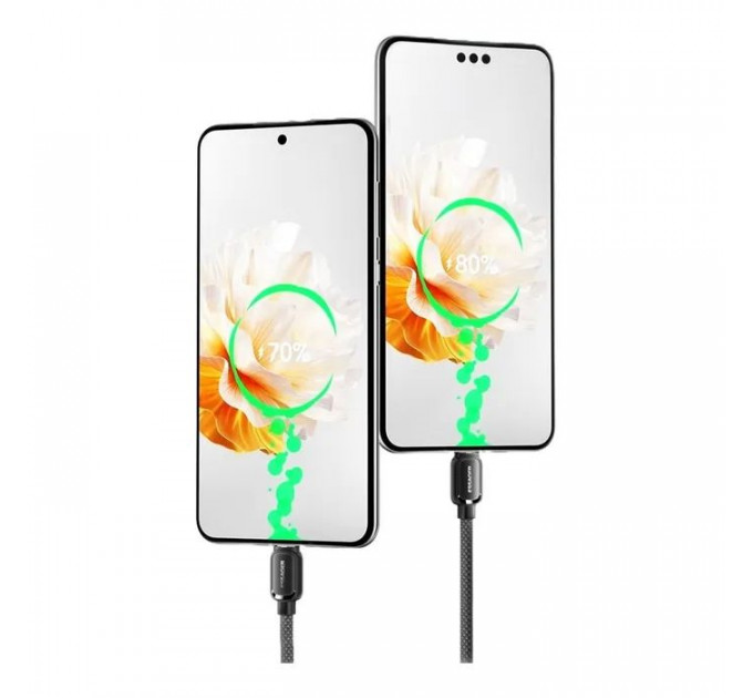 Дата кабель USB 2.0 AM to USB-C 1.0m 7A black Essager (EXCT-TD01-P)