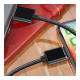 Дата кабель USB 2.0 AM to Micro 5P 1.0m Magnetic black Essager (EXCCXM-ML01)