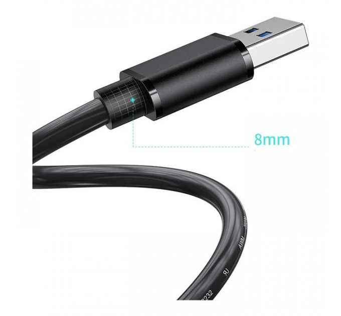 Дата кабель USB 3.0 AM\/AF 2.0m Essager (EXCAM-YTC01)