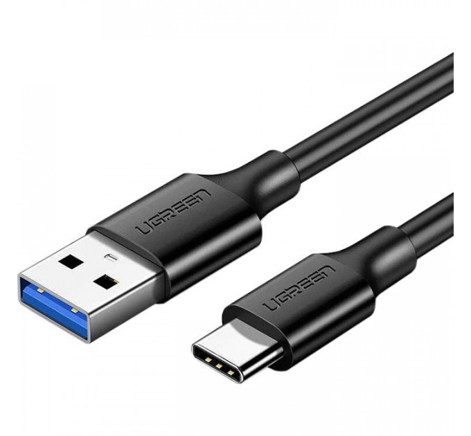 Дата кабеля USB 3.0 AM to USB-C 0.5m 3A US184 black Ugreen (20881) Дата кабеля USB 3.0 AM to USB-C 0.5m 3A US184 black Ugreen (20881)