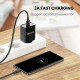 Дата кабеля USB 3.0 AM to USB-C 0.5m 3A US184 black Ugreen (20881)