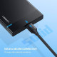 Дата кабель USB-C 3.1 to Micro USB 3.0 1.0m 3A US312 black Ugreen (20103)