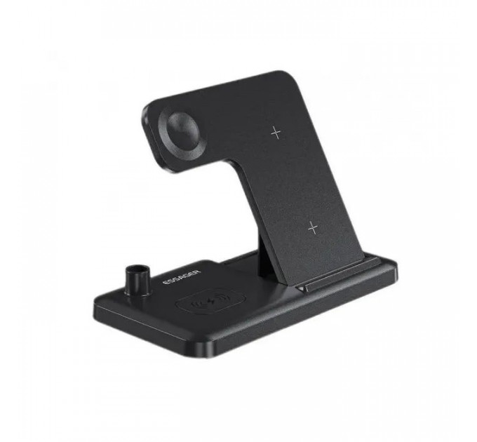 Зарядний пристрій Essager 4-in-1 wireless charger 15W foldable desktop black (EWXZM-JC01-Z)